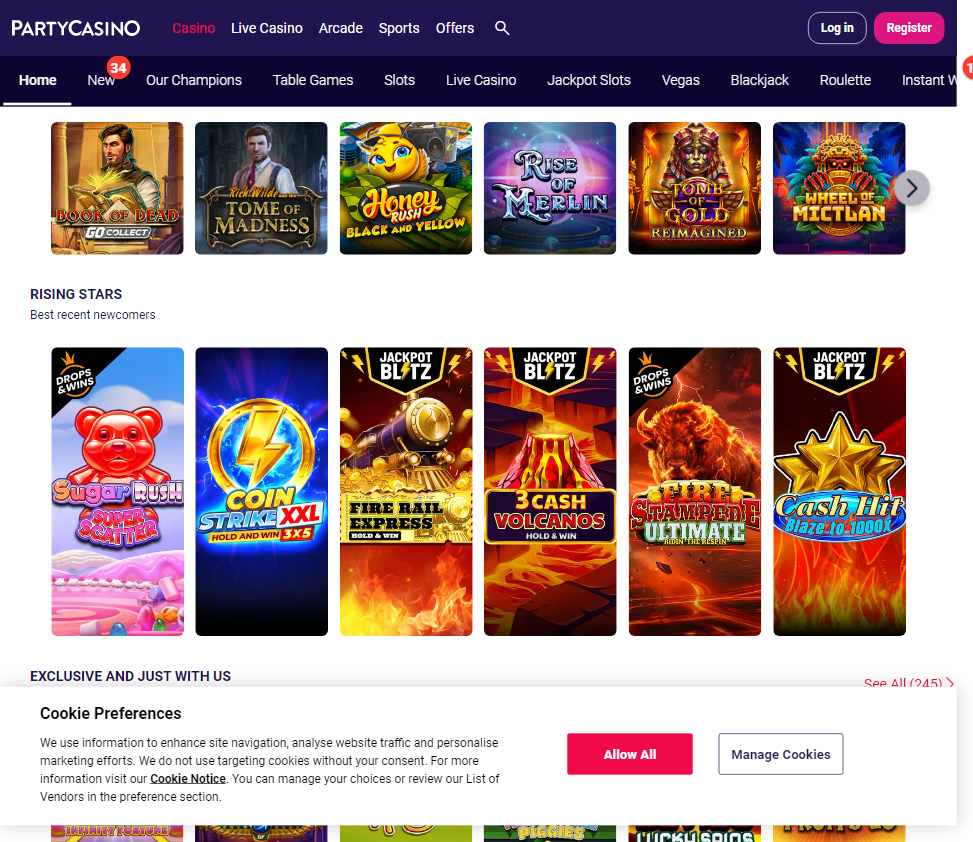 PartyCasino slide2